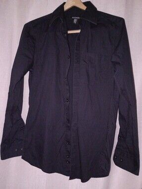 George Black Long-Sleeve Dress Shirt
